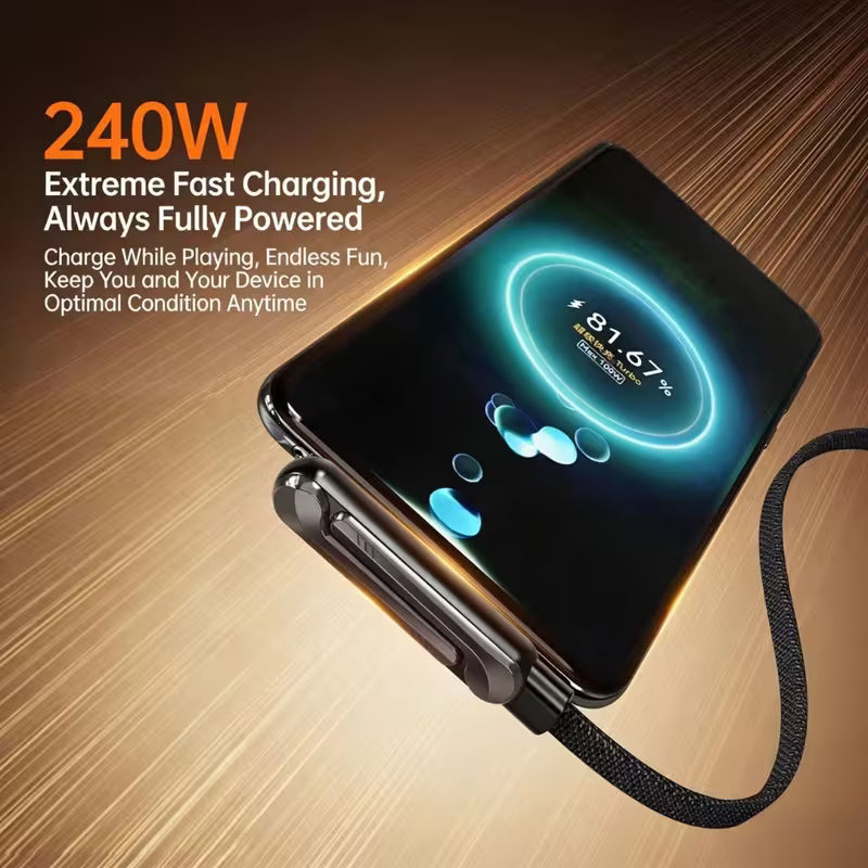 câble données charge ultra rapide à support 240 w adapté - France